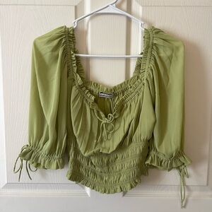 Abercrombie and Fitch light green top
